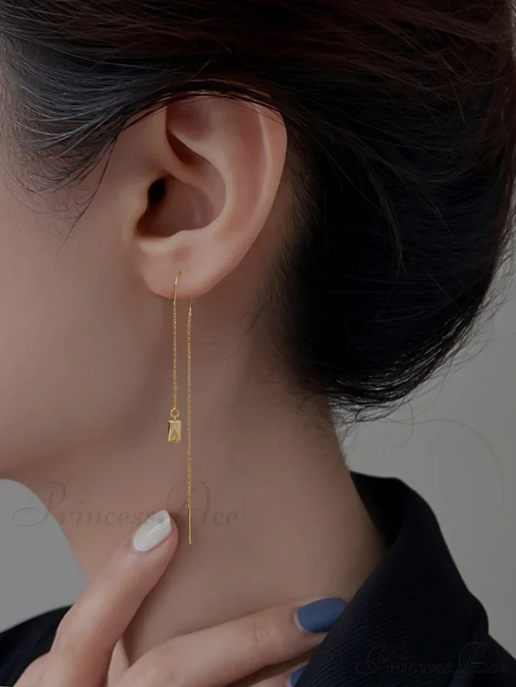 Minimalist Threader Earrings - Image 8