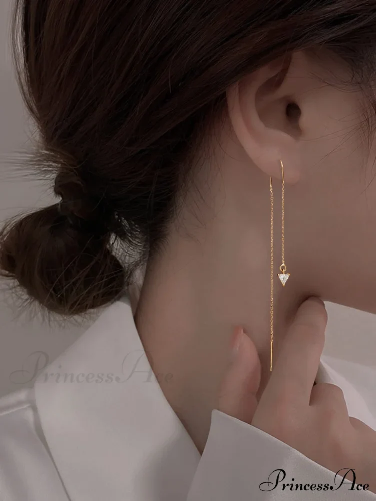 Minimalist Threader Earrings - Image 9