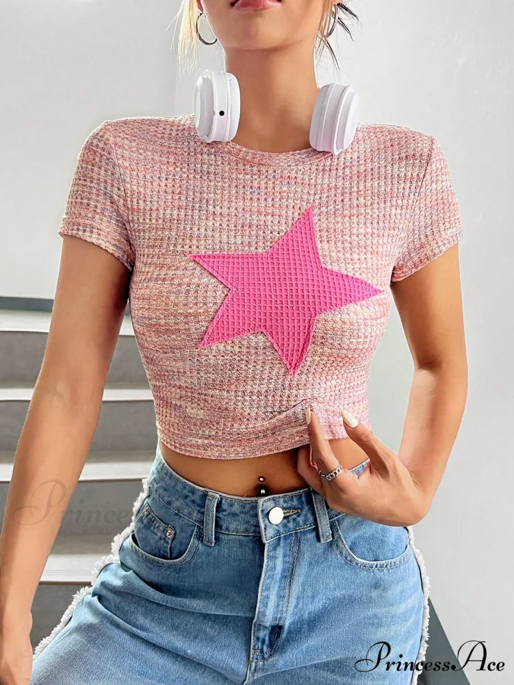 Star Patched Crop Tee - Image 8
