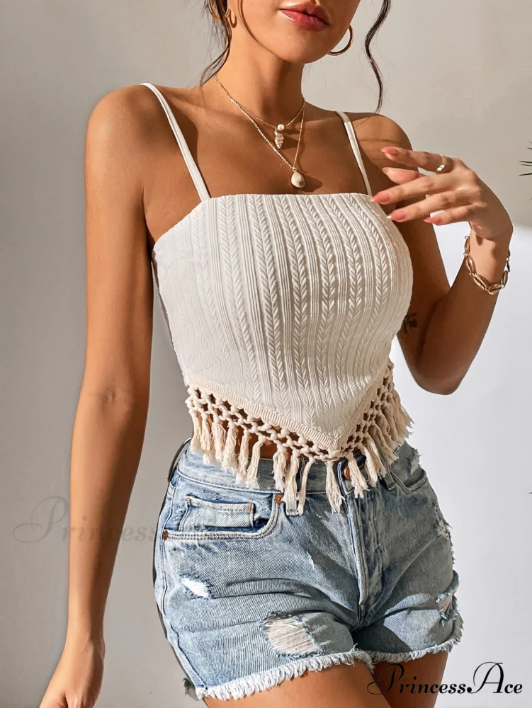 Fringe Trim Cami Top - Image 6