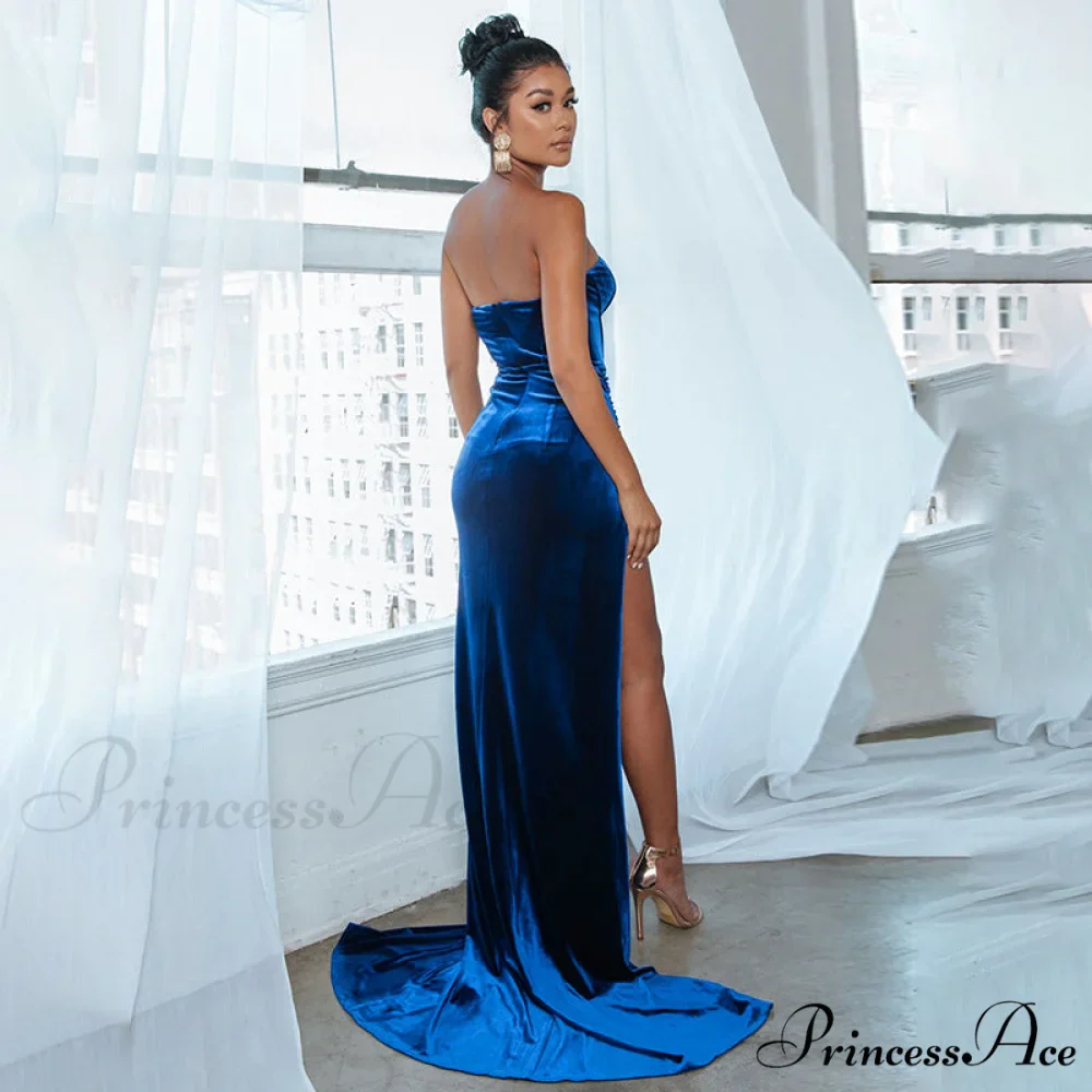 Fashion Solid Party Club Formal Long Maxi Dresses - Image 2