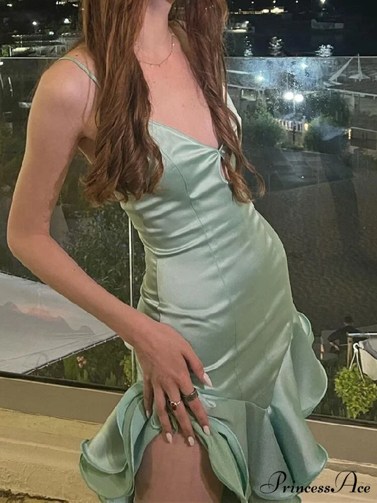 Sleeveless Hollow Out Split Bodycon Dresses - Image 3