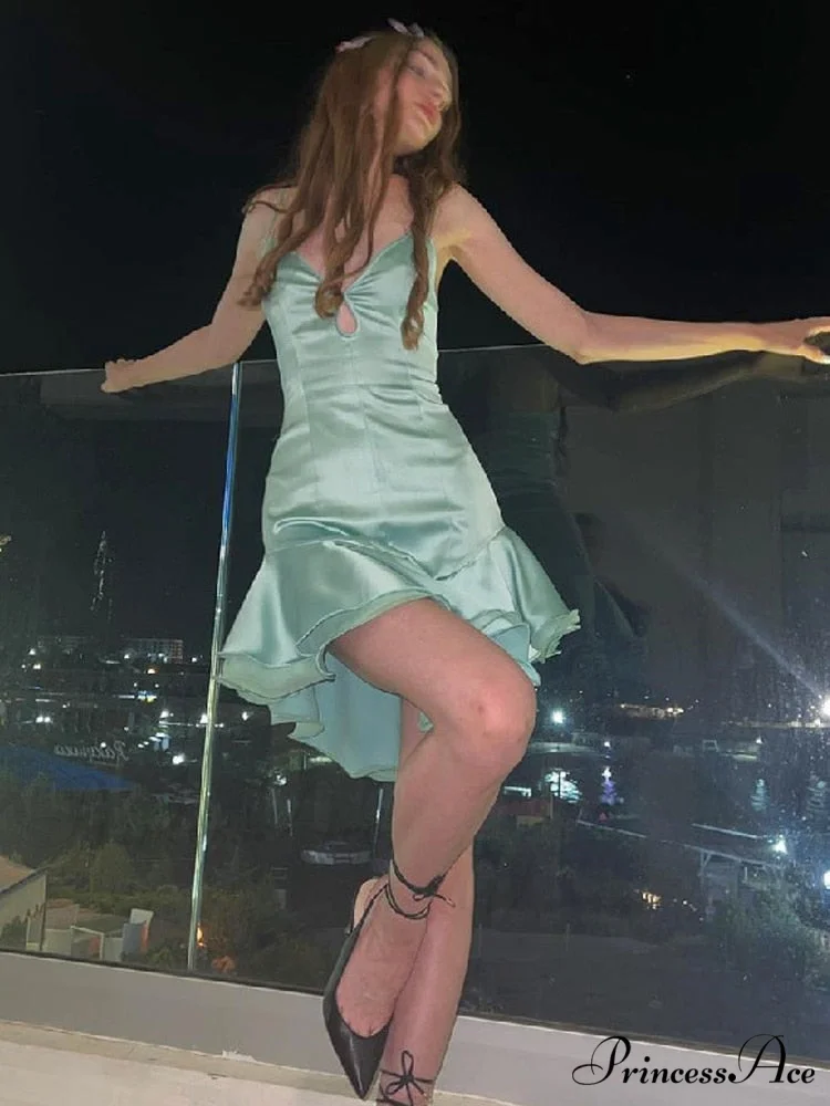 Sleeveless Hollow Out Split Bodycon Dresses - Image 5