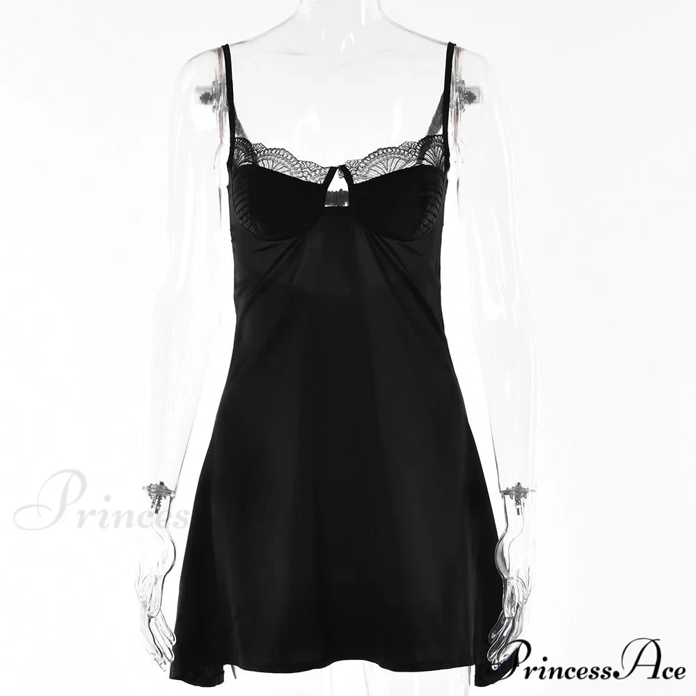 Straple Backless Mini Lace Chest Wrapping Dress - Image 7