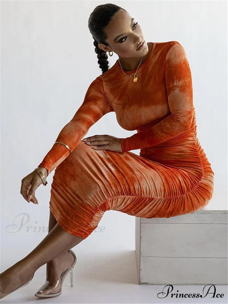 Long Sleeve Sexy Bodycon Winter Dress - Image 4