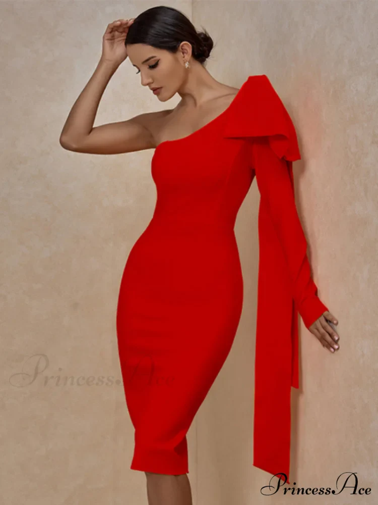 Elegant Sexy Bowknot Evening Club Party Dress - Image 12