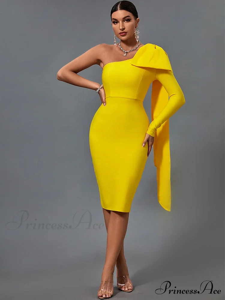 Elegant Sexy Bowknot Evening Club Party Dress - Image 2