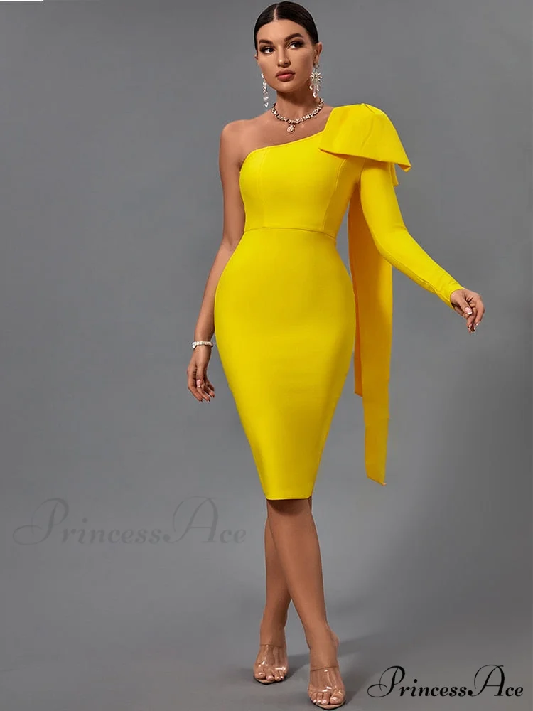Elegant Sexy Bowknot Evening Club Party Dress - Image 3