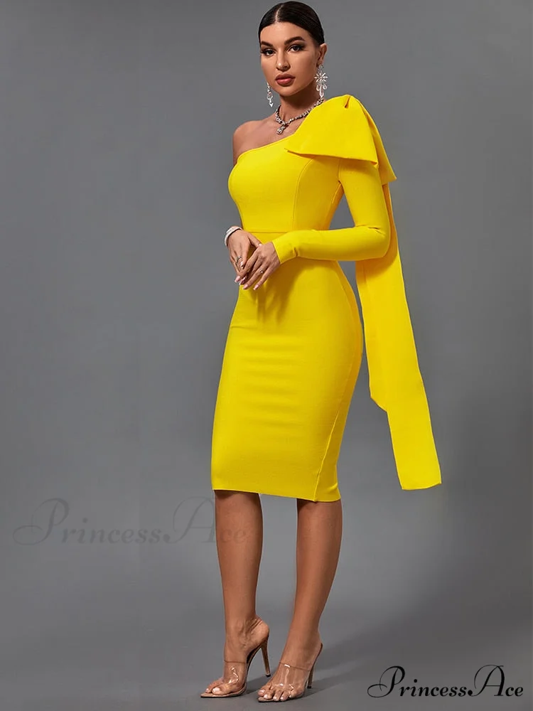 Elegant Sexy Bowknot Evening Club Party Dress - Image 4