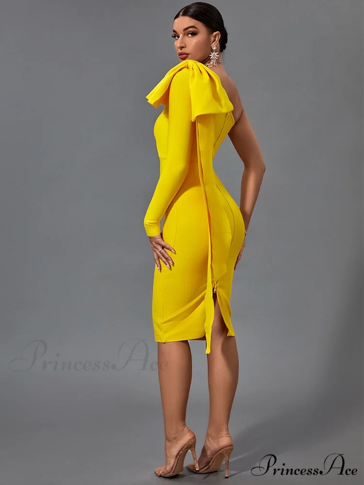Elegant Sexy Bowknot Evening Club Party Dress - Image 5