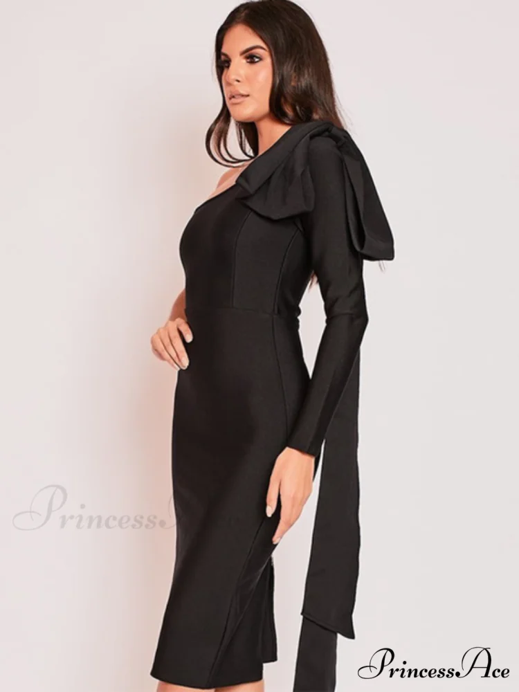 Elegant Sexy Bowknot Evening Club Party Dress - Image 7