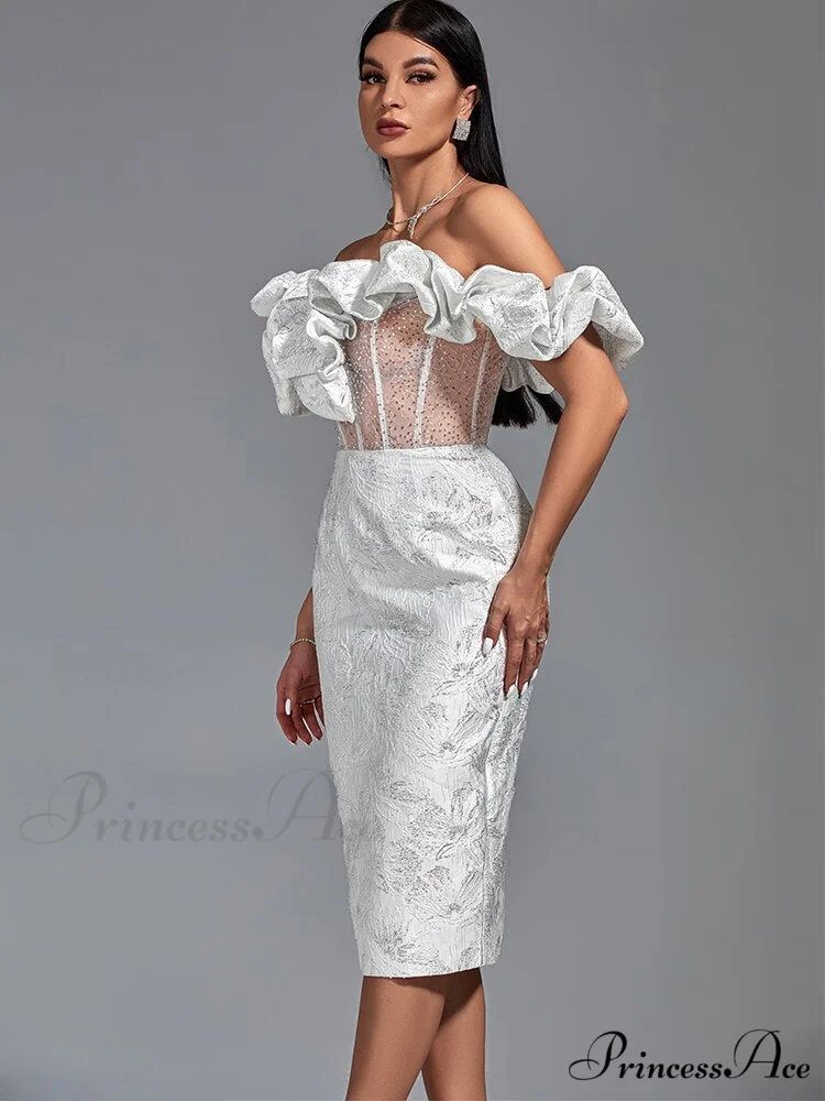 Party Dress Women White Bodycon Dress - Image 5