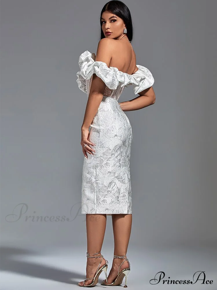 Party Dress Women White Bodycon Dress - Image 6