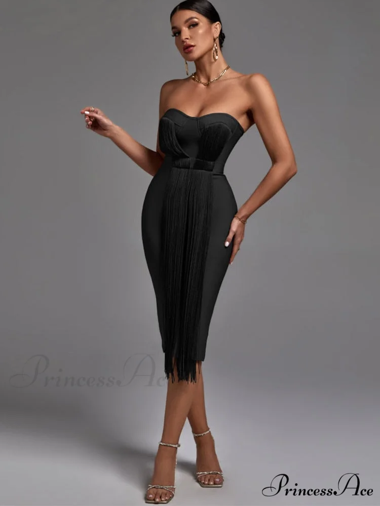 New Women Green Bandage Dress - Image 6