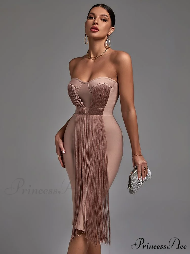 New Women Green Bandage Dress - Image 9