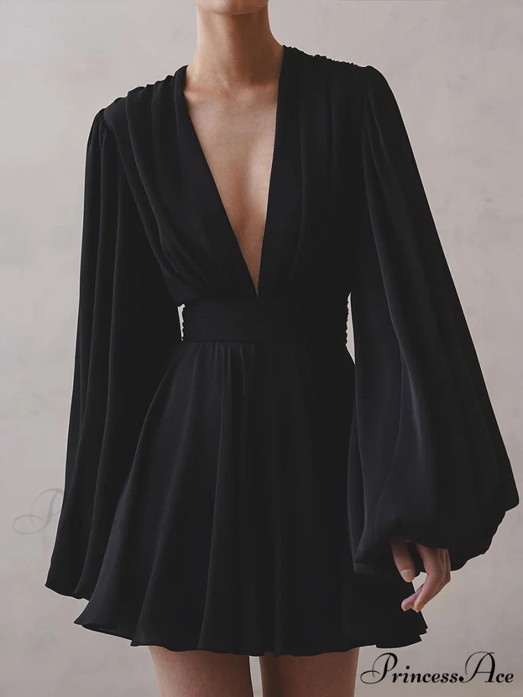 Elegant Pleated High Waist Dresses