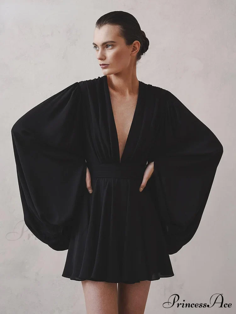 Elegant Pleated High Waist Dresses - Image 2