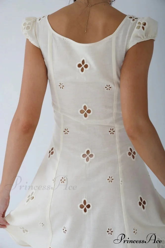 High Waist e Beachwear Bodycon Hollow Out Sundress - Image 9