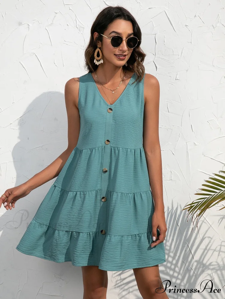 V-Neck Boho Beach Sexy Dresses - Image 11