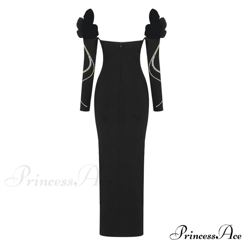 Bodycon Long Sleeve Party Evening Long Dress - Image 4