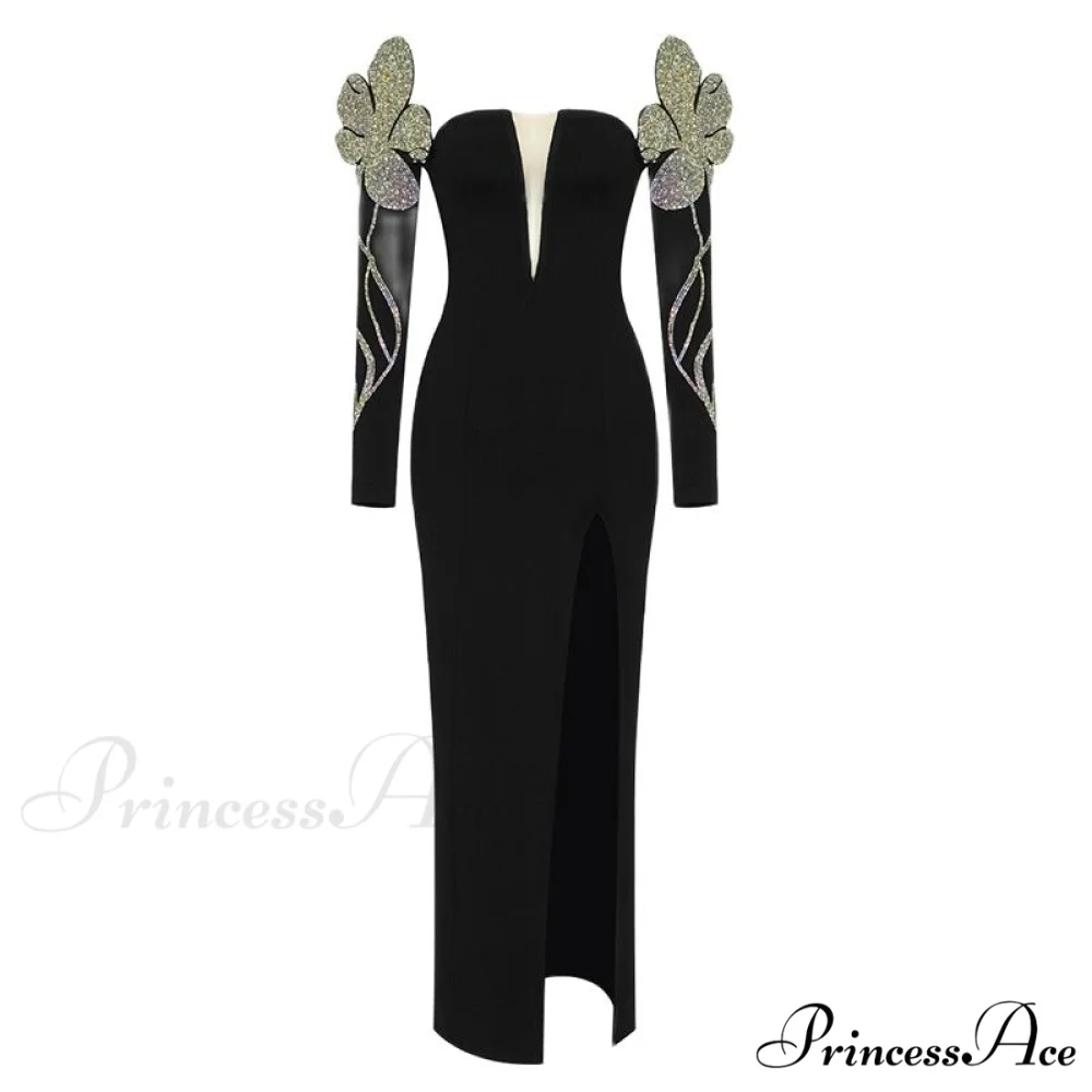 Bodycon Long Sleeve Party Evening Long Dress - Image 6