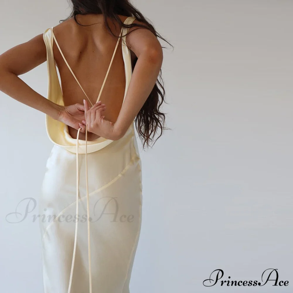 Backless Slim Hollow Out Women Party Dresses - Image 5