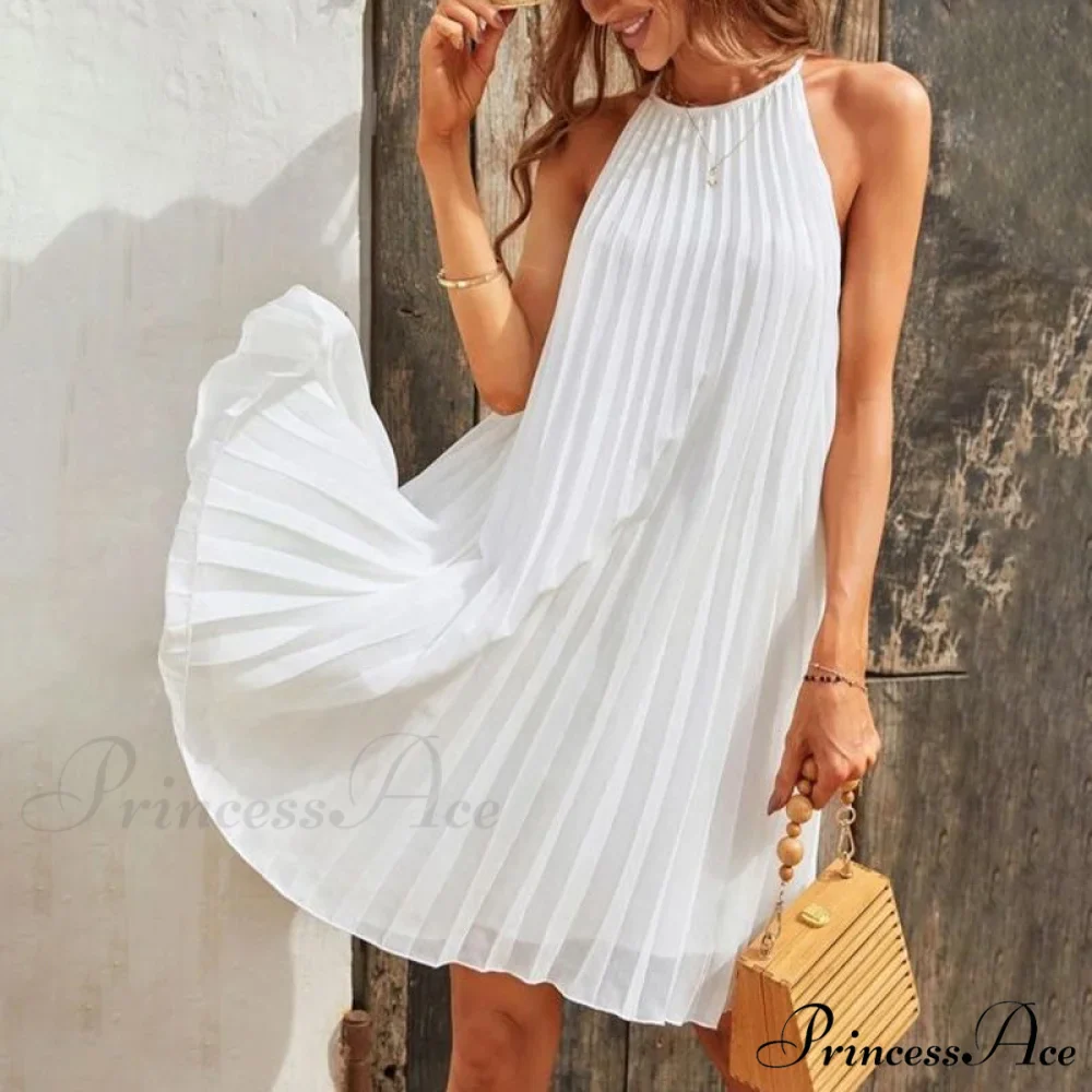 Casual Loose O Neck Mini Dress - Image 2