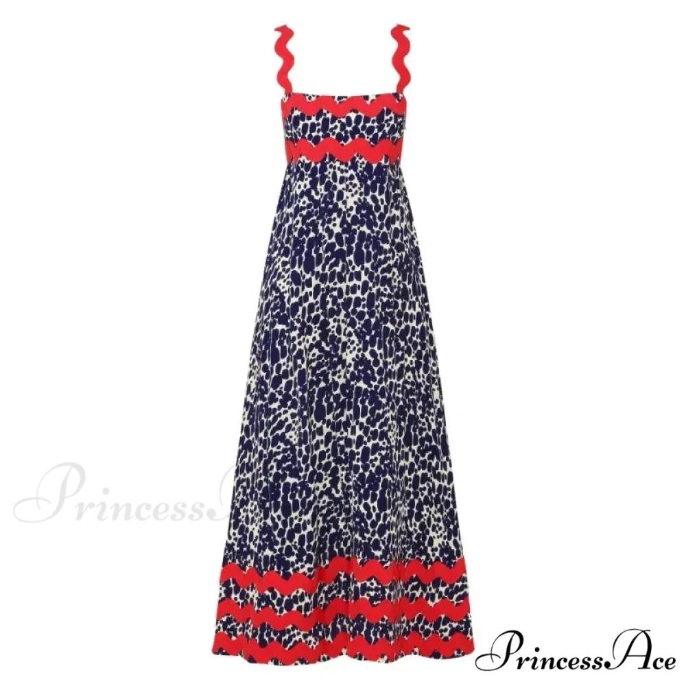 Summer Holiday Elegant Vintage Sling Long Maxi Boho Dress - Image 6