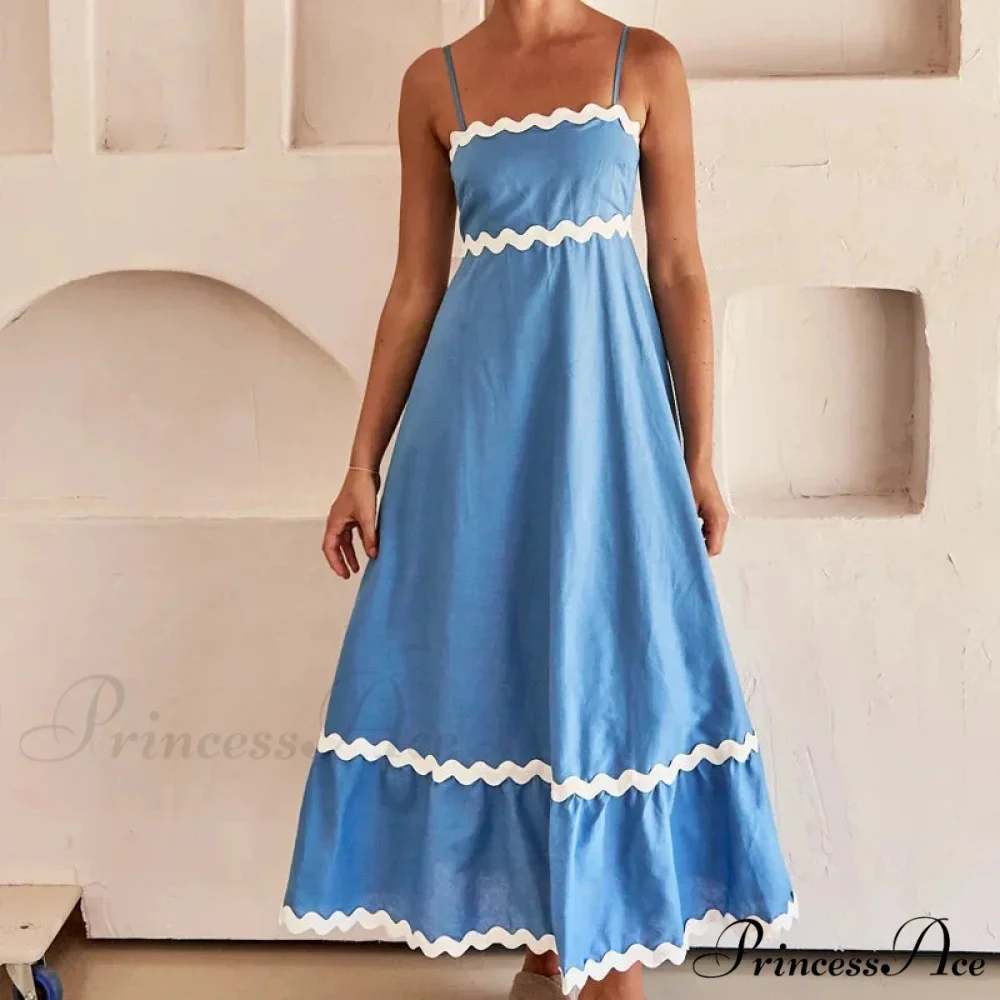 New Fashion Sexy Strapless Strap Women Long Boho Dress - Image 12