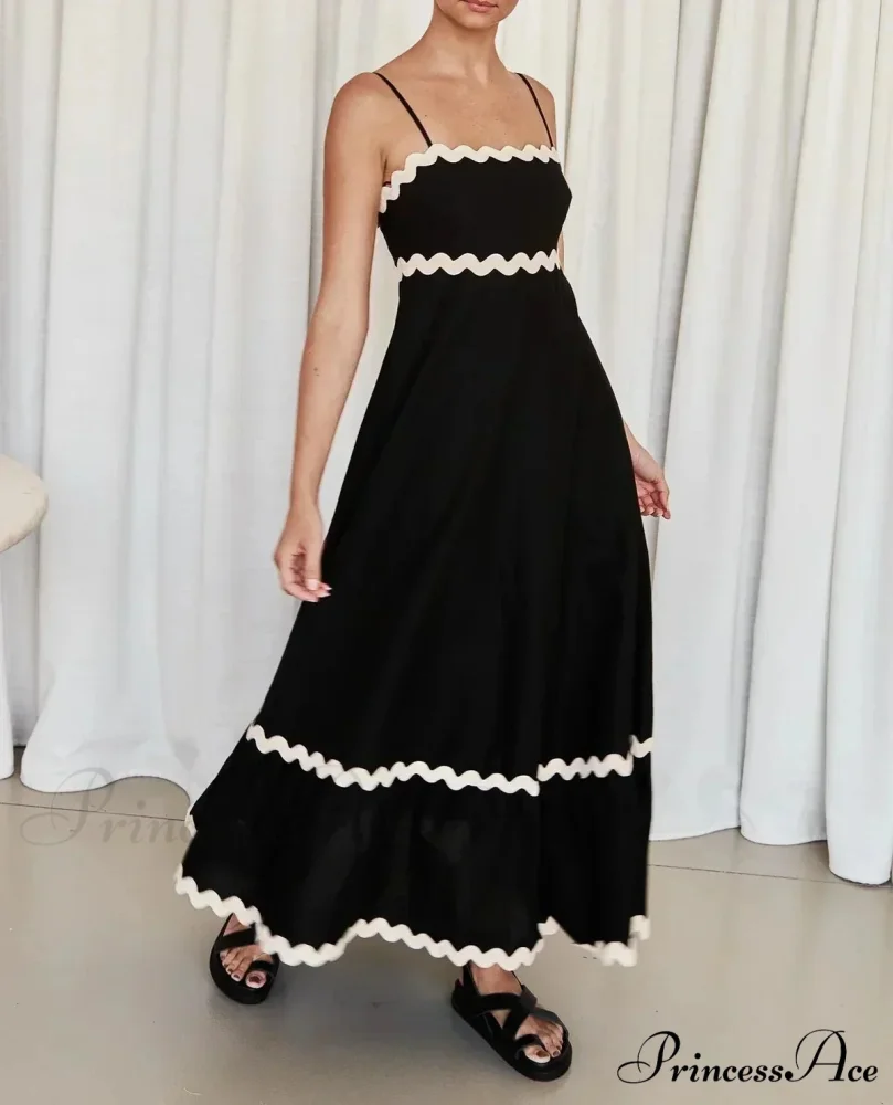 New Fashion Sexy Strapless Strap Women Long Boho Dress - Image 4