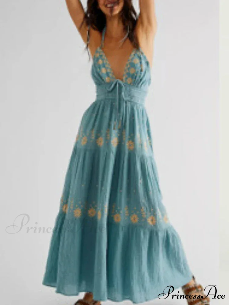 Bohemian Flower Birthday Beach Holiday Boho Dress - Image 4
