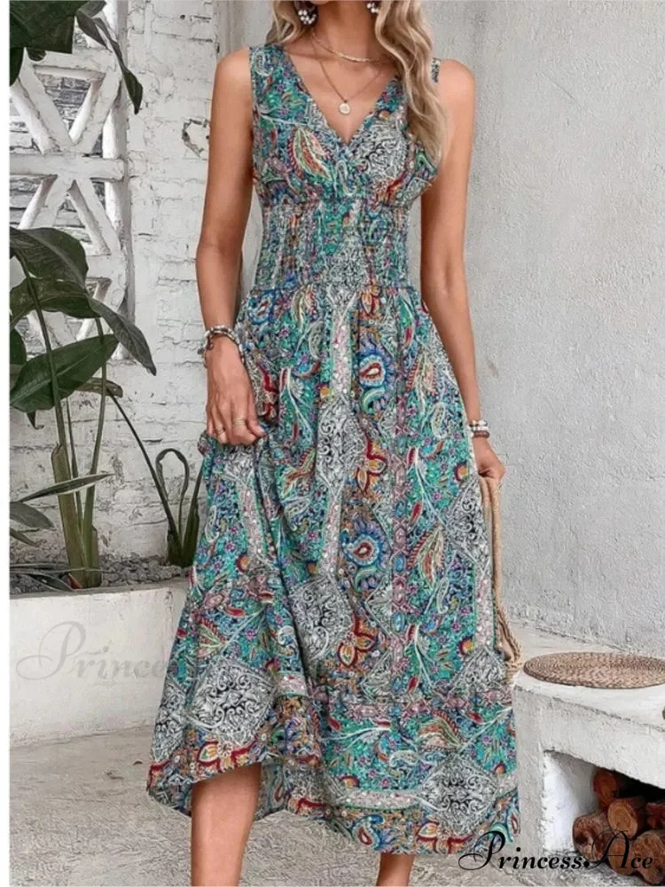 Casual Holiday Female Fashion Summer Boho Dress - Image 2