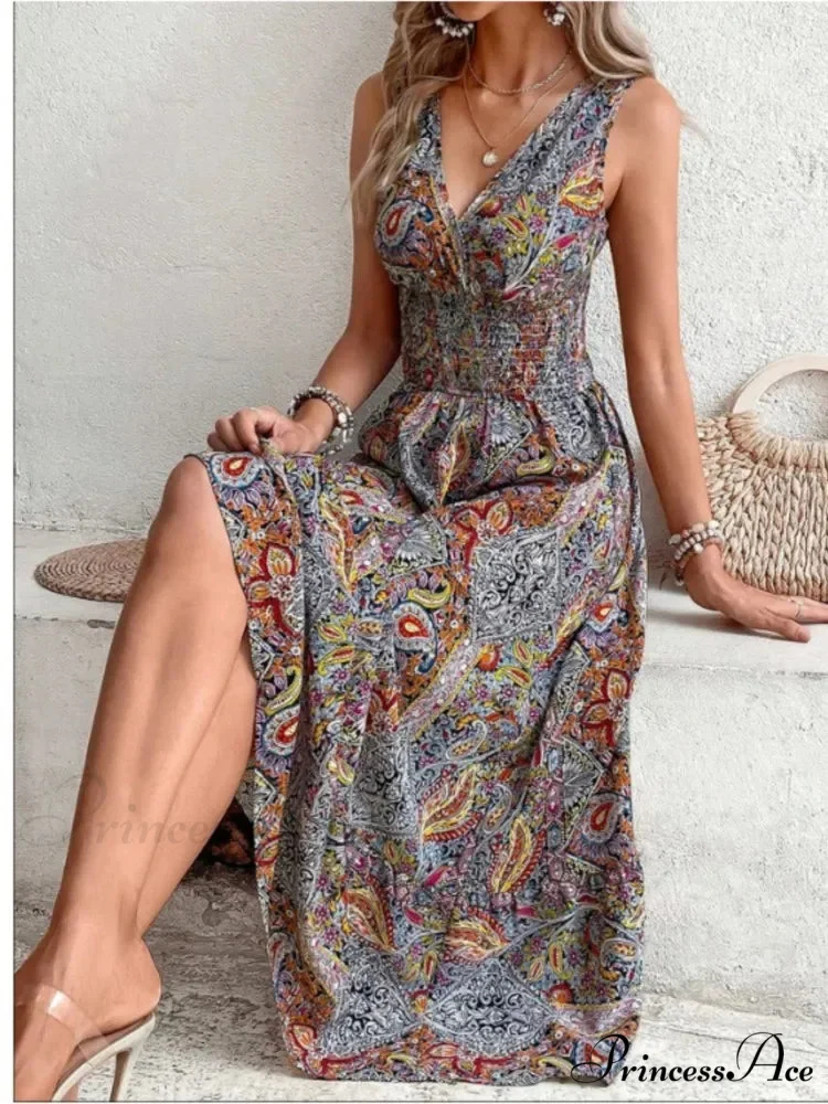 Casual Holiday Female Fashion Summer Boho Dress - Image 3