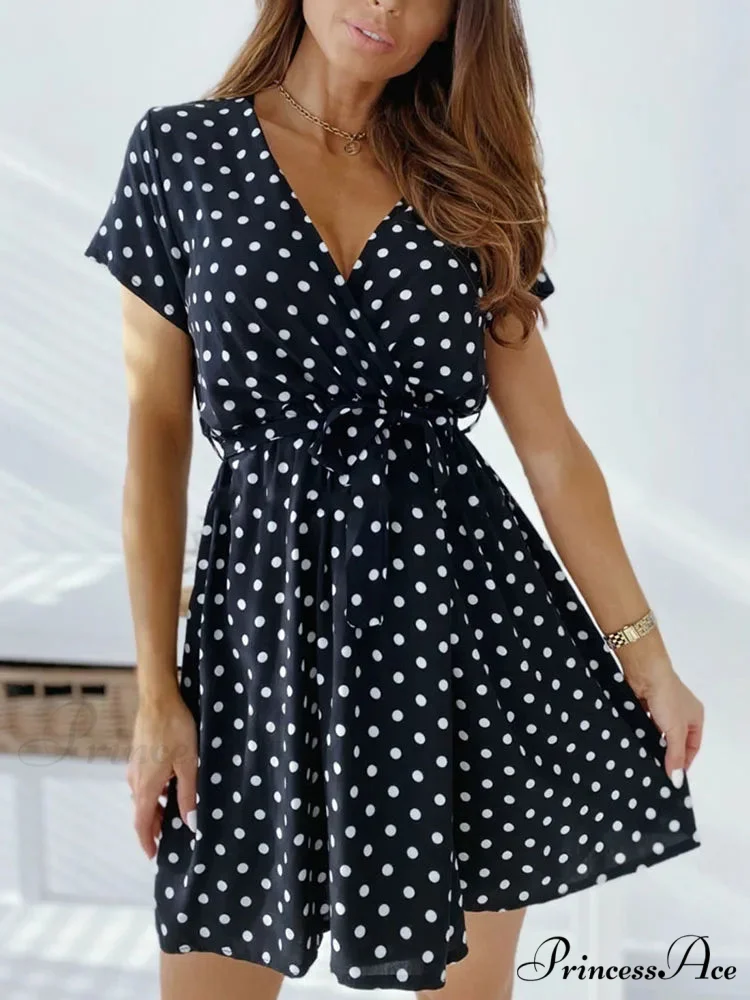 A-Line Mini Party Casual Bohemian Beach Short Boho Dress - Image 5