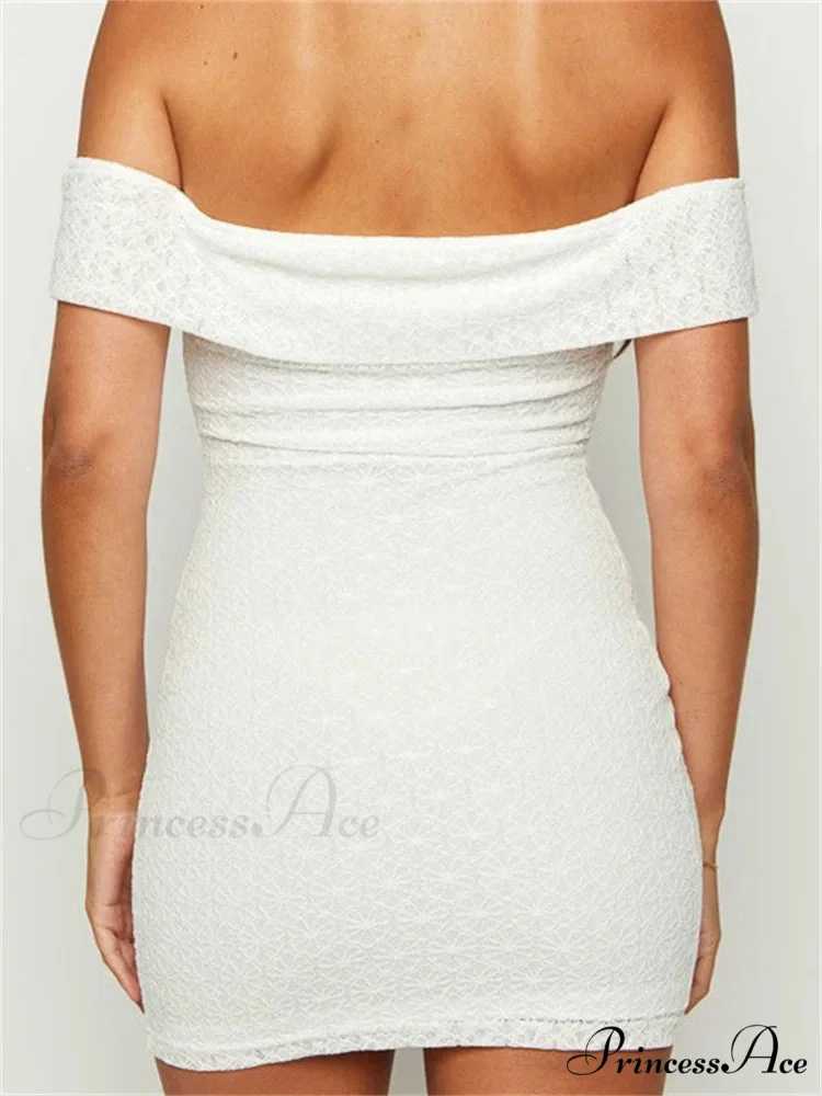 Elegant Summer Party Sleeve Off Shoulder Mini Dress - Image 4