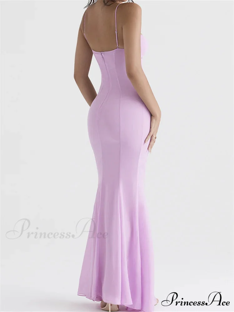 Retro Slim Fit for Women Sleeveless Strap Bodycon Backless V-neck Formal Club Night Summer Vestidos - Image 3