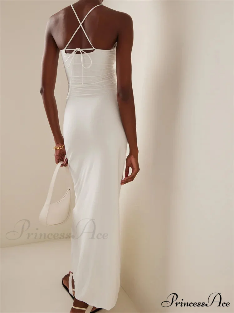 Women Sexy Halter Hollow Out Y2K Off Shoulder Backless Slim 3D Flowers Vestidos Night Party Clubwear - Image 6