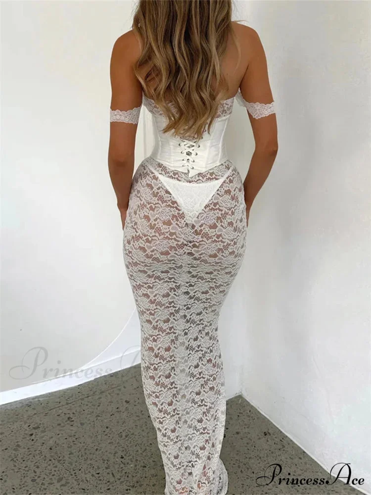 Sexy Women Lace Party Strapless Backless Patchwork See Through Black Slim Cocktail Vestidos New - Image 4