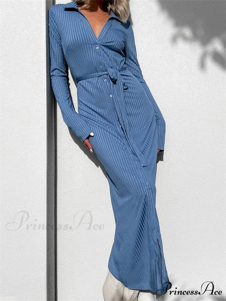 Elegant Women Sleeve Shirt Solid Casual Buttons Up Party Beach Cocktail Club Vestido Streetwear - Image 2