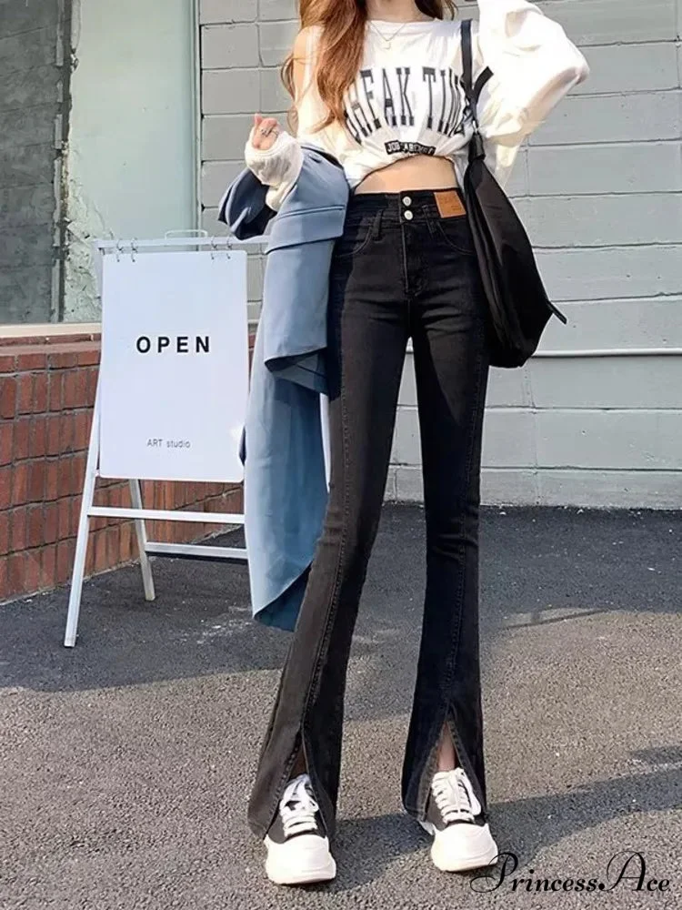Vintage Harajuku Teenagers Y2k Aesthetic Clothing Autumn Baggy Fashion Clothes for Women's Jean - Image 4