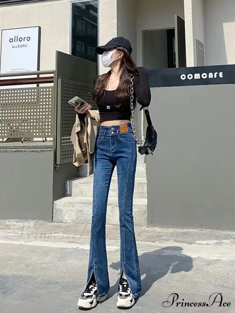 Vintage Harajuku Teenagers Y2k Aesthetic Clothing Autumn Baggy Fashion Clothes for Women's Jean - Image 5