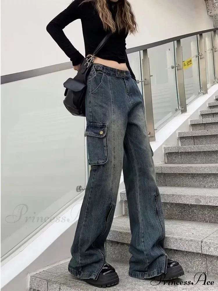 Summer Thin Style New High Waisted Skinny Horseshoe Small Flared Straight Leg Jean - Image 2