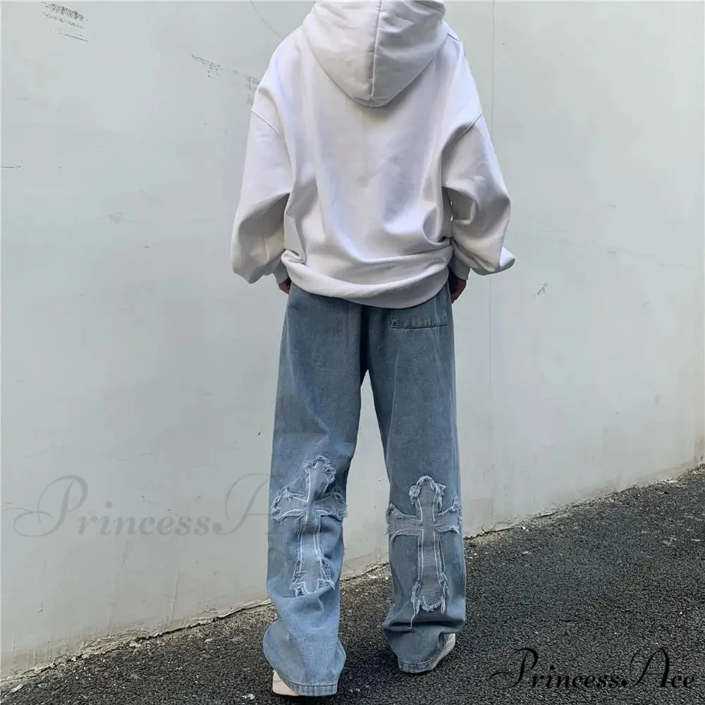 Women Pant Woman High Waist Denim Pants Wide Leg Denim Clothing Blue Vintage Quality Fashion Straight Jean - Image 2