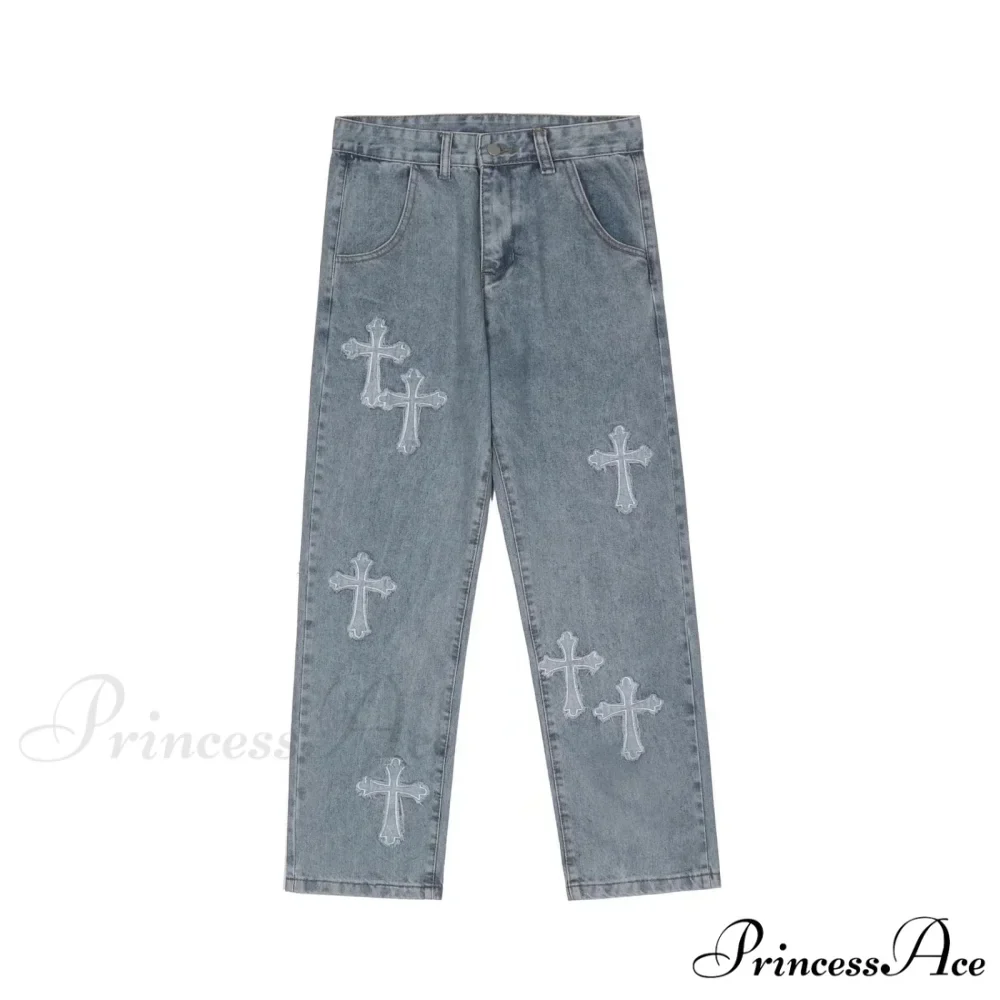 Women Pant Woman High Waist Denim Pants Wide Leg Denim Clothing Blue Vintage Quality Fashion Straight Jean - Image 5