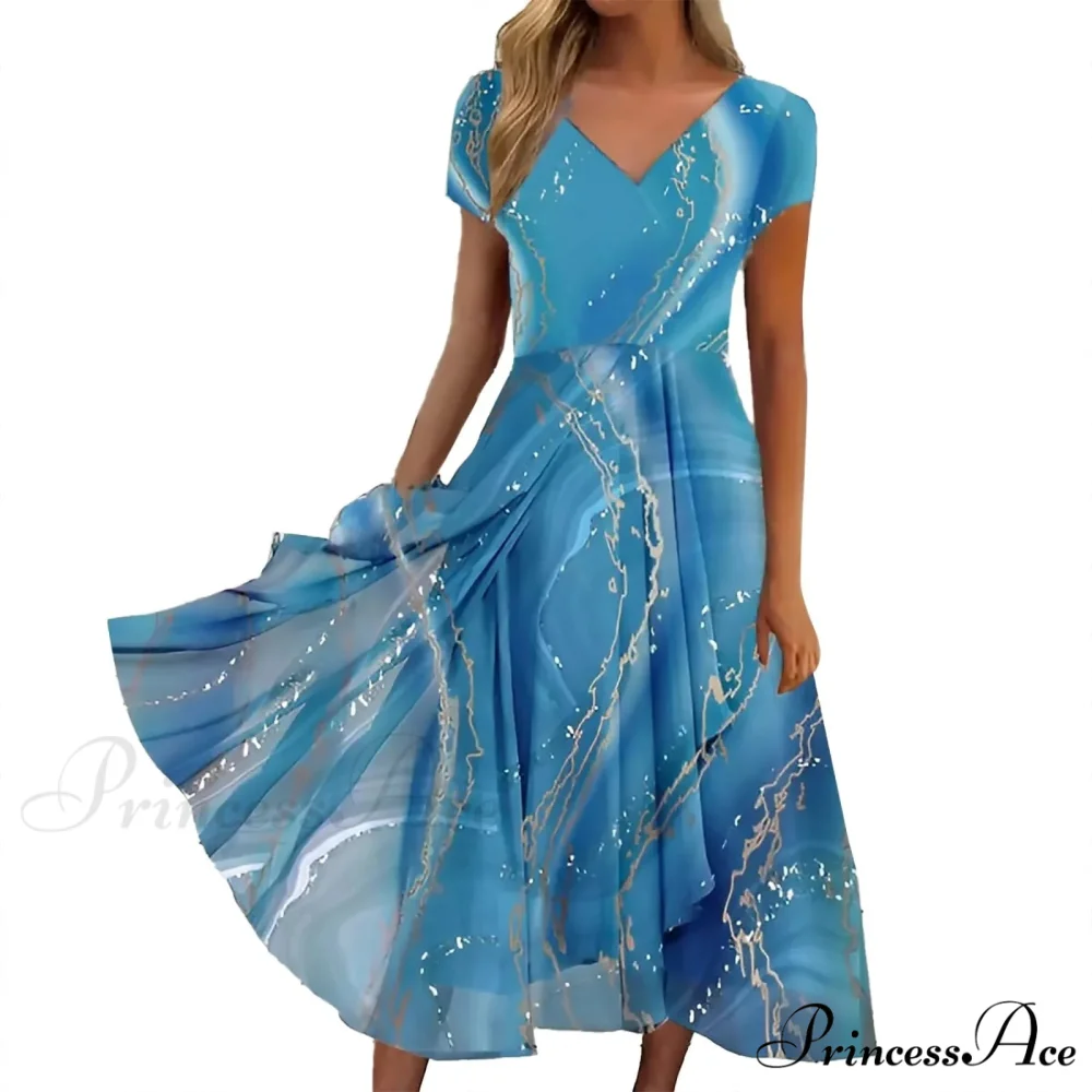 Women's Long Chiffon Stitching Lace Female Bridesmaids Elegant Maxi Pure Color Round Neck Long Vestidos Dress - Image 8