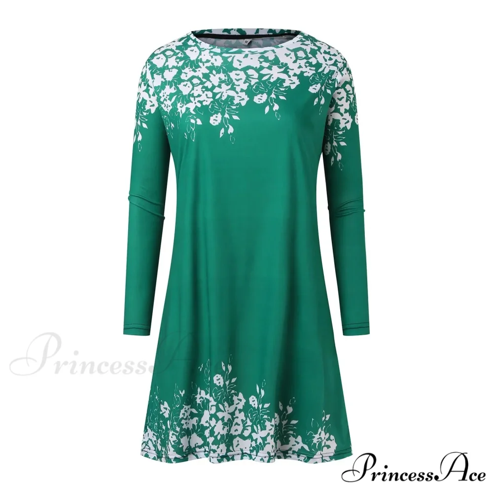 Vintage Polka Dot Print Long Maxi Round Neck Short Sleeve Pockets Loose Casual Summer 2024 Dress - Image 4