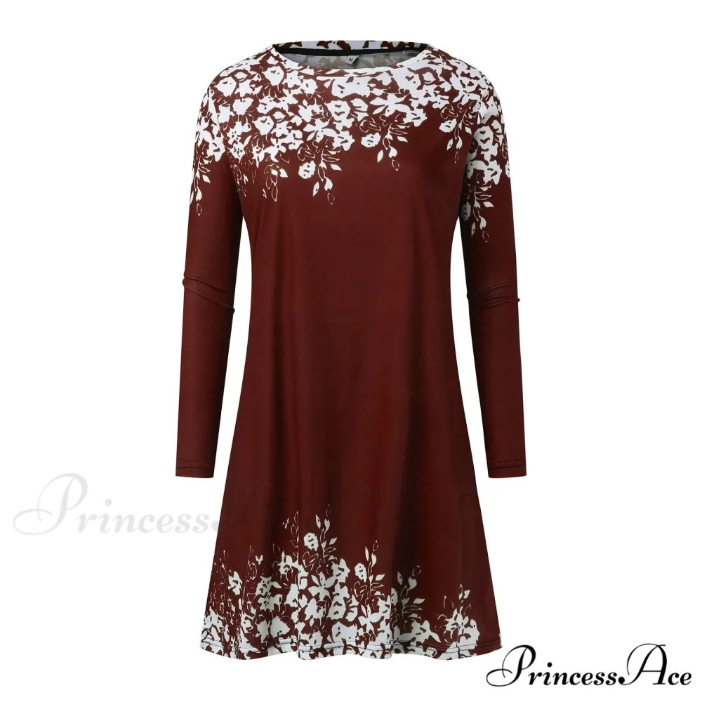 Vintage Polka Dot Print Long Maxi Round Neck Short Sleeve Pockets Loose Casual Summer 2024 Dress - Image 5
