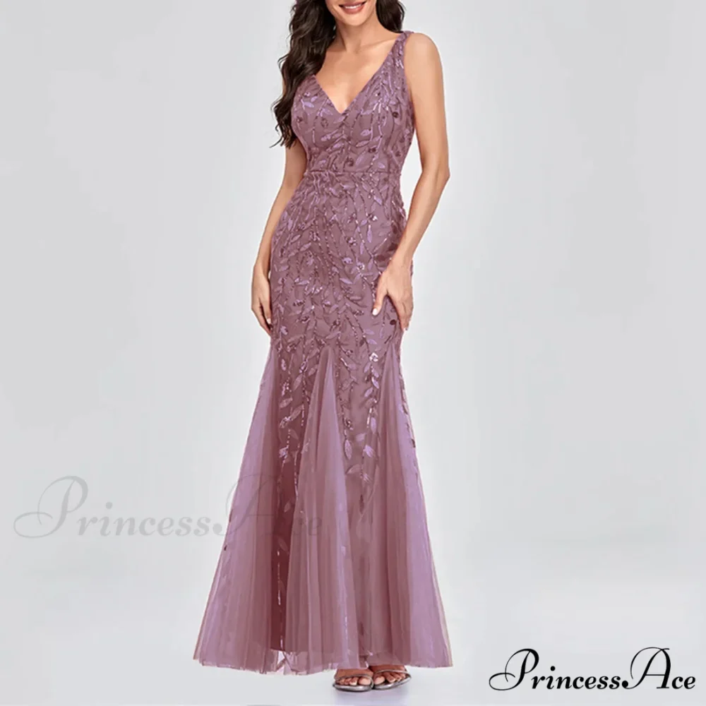 New Square-Collar Sequined Long-Sleeve Ruffle Hem Bodycon Evening Party Vestidos Dress - Image 6