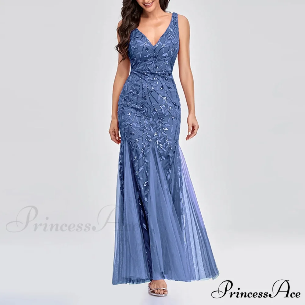 New Square-Collar Sequined Long-Sleeve Ruffle Hem Bodycon Evening Party Vestidos Dress - Image 7