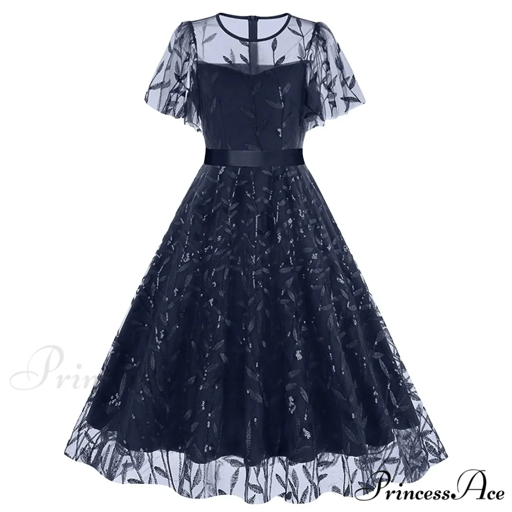 Luxury Deep V-Neck High-Waisted Lace-Up Formal Cocktail Evening Dress - Image 4